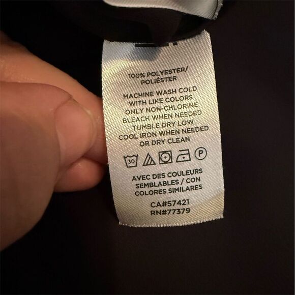 Ann Taylor Women's XL Black Blouse Long Sleeve Casual - Picture 3 of 3